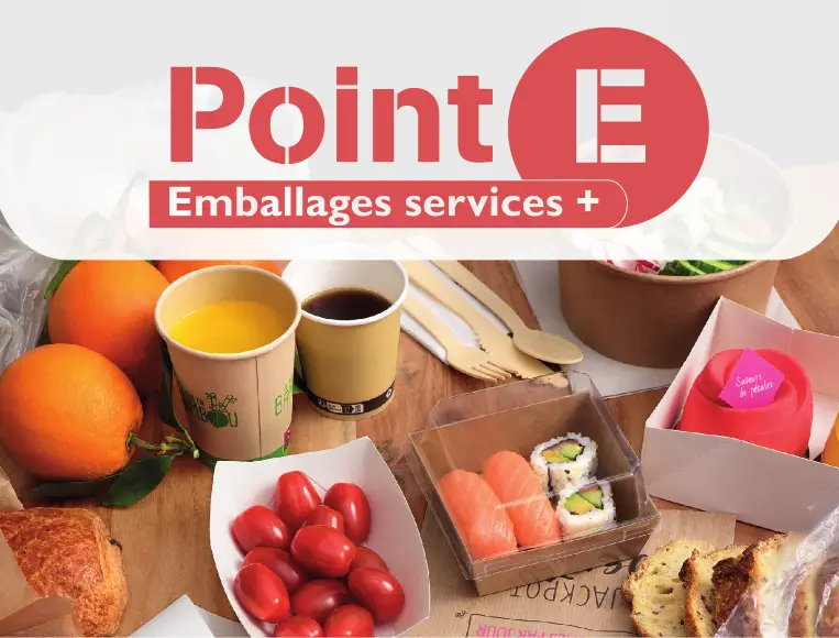 Gamme emballages alimentaires avec le catalogue POINT E