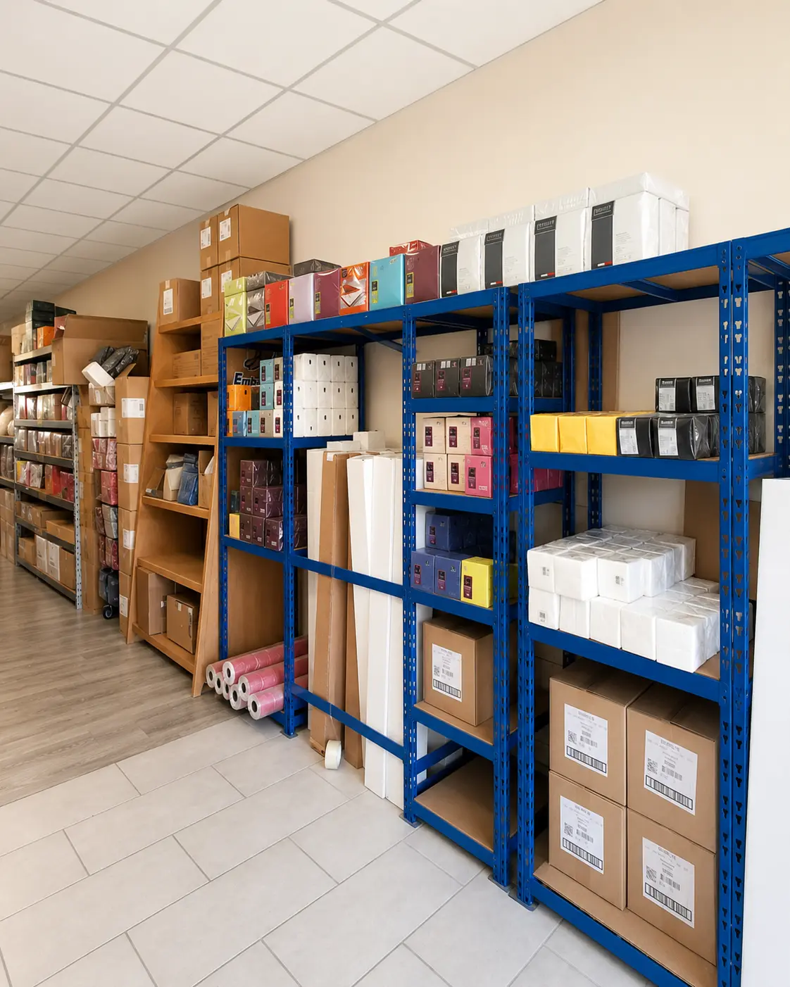 entrepot avec emballages pour tous les metiers